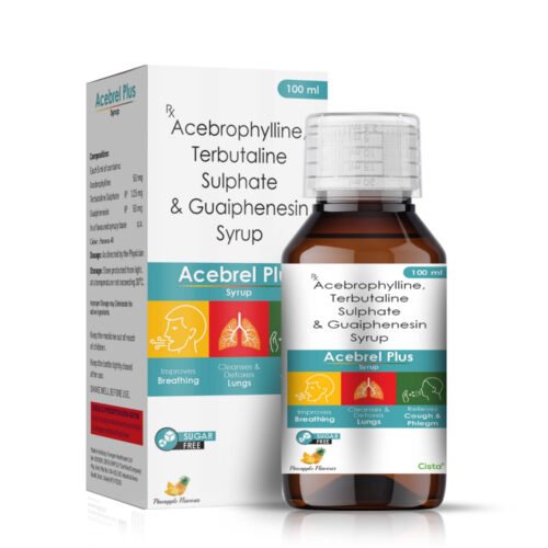 Acebrophylline, Terbutaline Sulphate & Guaiphenesin Syrup