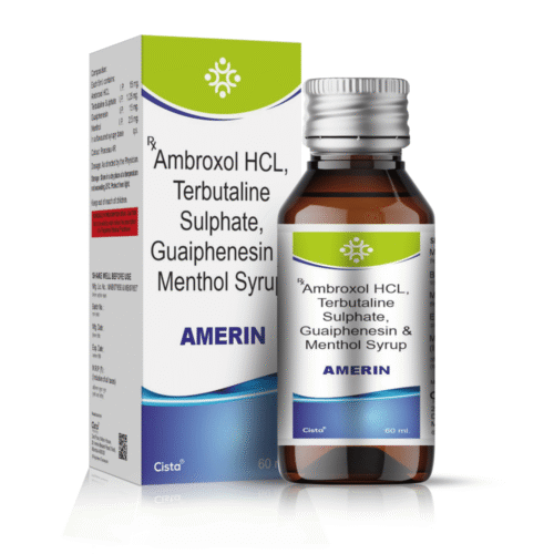 Ambroxol Hydrochloride 30mg, Guaiphenesin IP 100mg & Terbutaline Sulphate 2.5mg Syrup