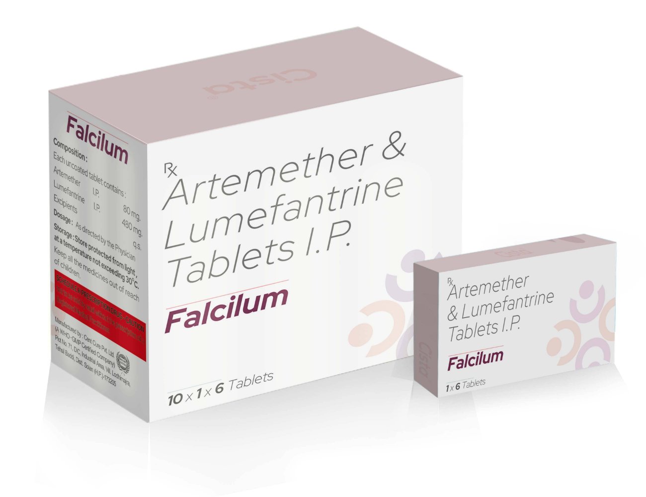 Artemether & Lumefantrine Tablets IP – Falcilum Tablets, Compositions of Artemether & Lumefantrine Tablets IP – Falcilum Tablets are Artemether 80 mg + Lumefantrine 480  mg, Artemether & Lumefantrine Tablets IP – Falcilum Tablets offered by CistaMedicorp