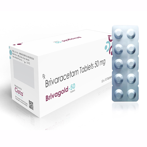 Brivagold-50 Tablet with Brivaracetam 50mg 