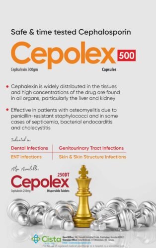 CEPOLEX-250 DT 10X10 LBL