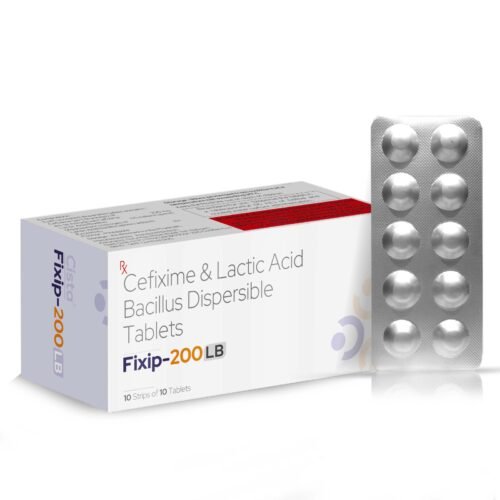 Cefixime & Lactic Acid Bacillus Dispersible Tablets - Fixip 200 LB