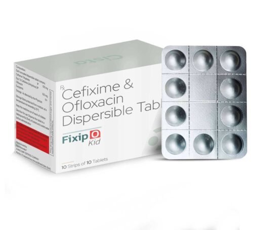 Cefixime & Ofloxacin Tablets - Fixip O Kid