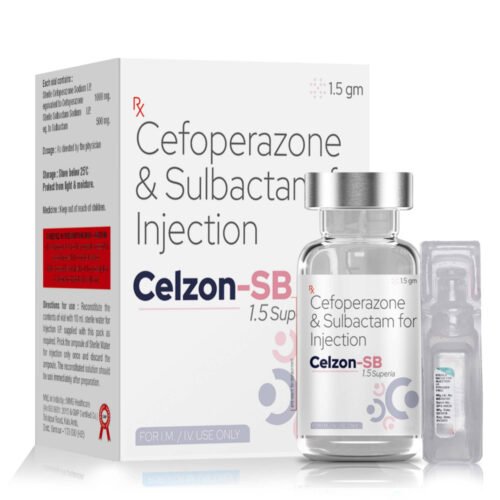 Cefoperazone & Sulbactam Injection - CELZON SB 1.5 (SUPERIA)