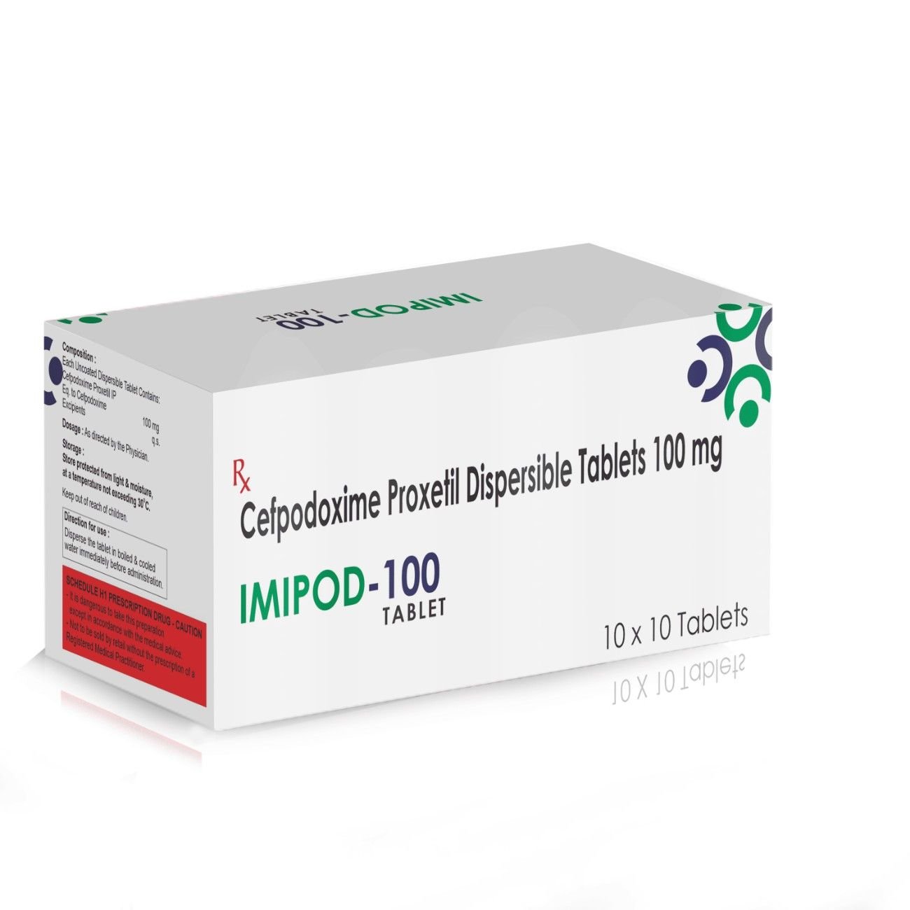 Cefpodoxime Proxetil Dispersible Tablets 100 Mg – Imipod 100 Tablets, Compositions of Cefpodoxime Proxetil Dispersible Tablets 100 Mg – Imipod 100 Tablets are Cefpodoxime Proxetil 100mg, Cefpodoxime Proxetil Dispersible Tablets 100 Mg – Imipod 100 Tablets offered by CistaMedicorp