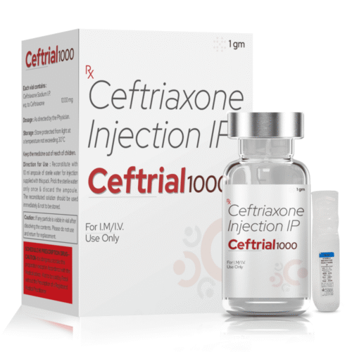 Ceftriaxone Injection IP 1000 Mg - Ceftrial 1000