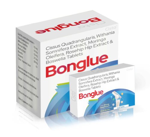 Cissus Quadrangularis, Withania Somnifera, Moringa Oleifera, Rosehip & Boswellia Tablets - Bonglue Tablets - Cista Medicorp