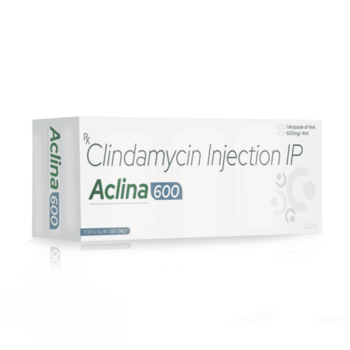 Clindamycin Injection IP – Aclina 600, Compositions of Clindamycin Injection IP – Aclina 600 are Clindamycin 600mg, Clindamycin Injection IP – Aclina 600 offered by Cista Medicorp
