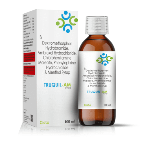 Dextromethorphan HBr, Ambroxol HCl, Chlorpheniramine Maleate, Phenylephrine HCl & Menthol Syrup - TRUQUIL-AM Syrup