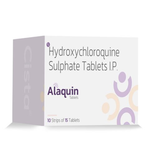 Hydroxychloroquine Sulphate Tablets IP 200 Mg – ALAQUIN, Compositions of Hydroxychloroquine Sulphate Tablets IP 200 Mg – ALAQUIN are Hydroxychloroquine 200 mg, Hydroxychloroquine Sulphate Tablets IP 200 Mg – ALAQUIN offered by Cista Medicorp