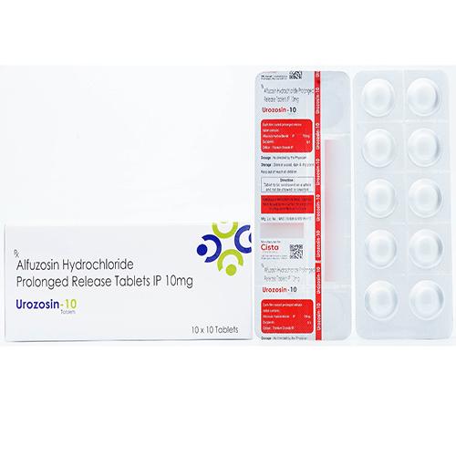 Urozosin 10  Tablet with Alfuzosin 10mg Extended Release 