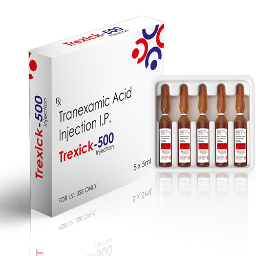 Trexick 500 Liquid Injection with Tranexamic Acid 500mg/5ml 