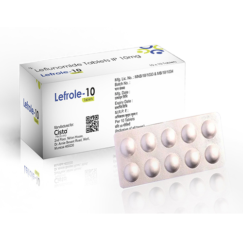Lefrole 10 Tablet with Leflunomide 10mg 