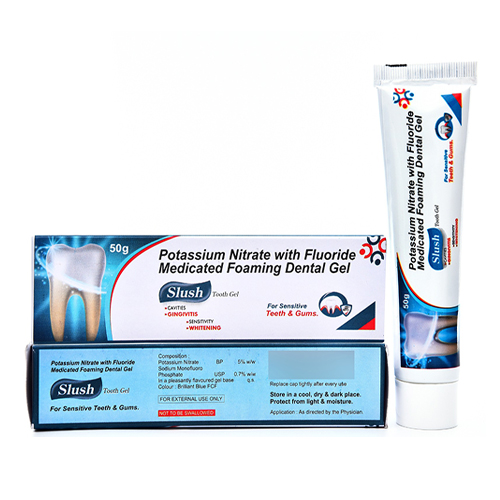 Slush Toothpaste with Potassium Nitrate 5%w/w,Sodium  Monofluorophosphate 0.7%w/w 