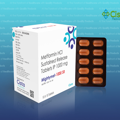 Mightymet 1000 SR Tablet with Metformin HCl 1000mg Sustained  Release 