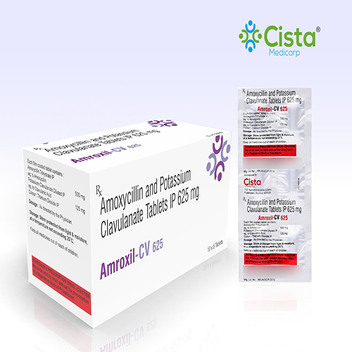 Amroxil CV 625 Tablet with Amoxycillin 500mg + Clavulanic 125mg 