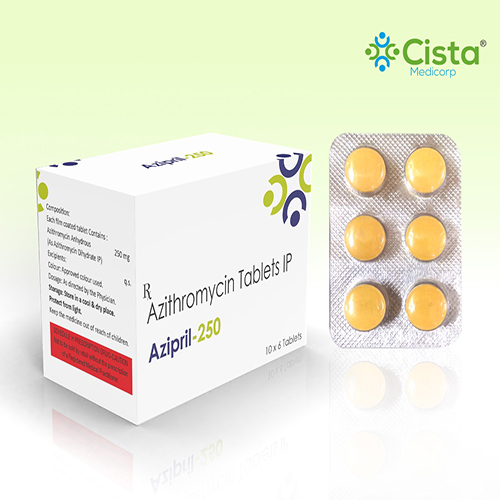 Azipril 250 Tablet with Azithromycin 250 mg 