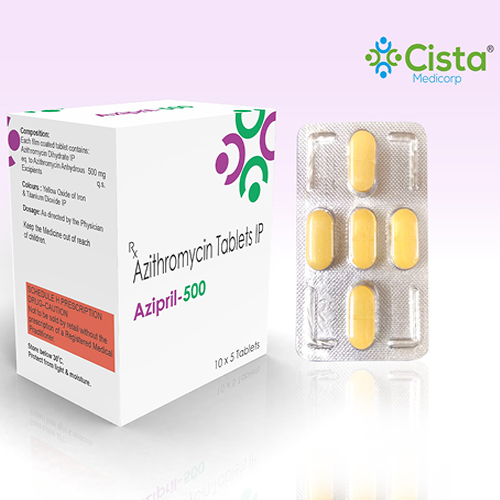 Azipril 500 Tablet with Azithromycin 500 mg 