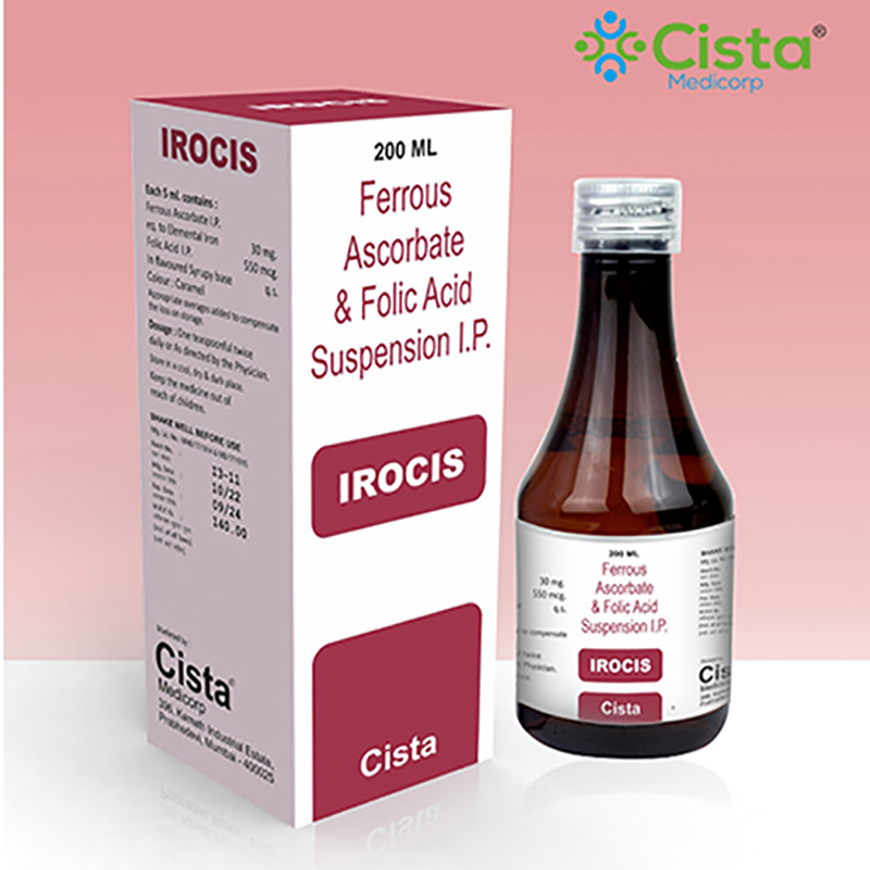 Irocis Syrup with Ferrous Ascorbate + Folic Acid Syrup 