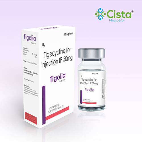 Tigolia Dry Injection with Tigecycline 50 mg/vial 