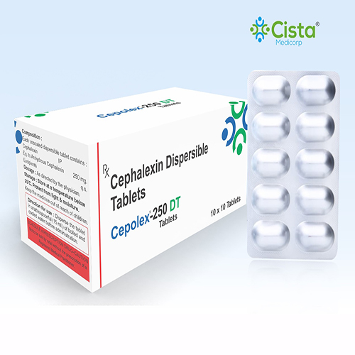 Cepolex 250  DT Tablet with Cephalexin 250 mg Dispersible Tablets 
