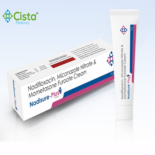Nadisure Plus cream with Nadifloxacin 1% +Mometasone Furoate  0.1%+Miconazole 2% cream 
