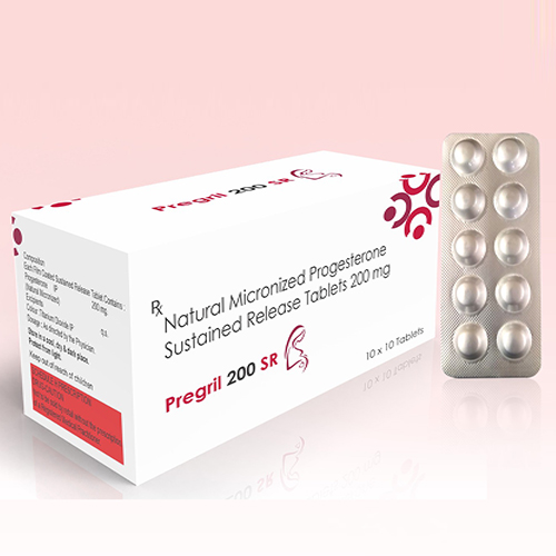 Pregril 200 SR Tablet with Natural Micronised Progesterone  200mg SR 