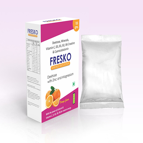 FRESKO ENERGY DRINK PWDER with Dextrose with Zinc and Magnesium (AS  PER PREVIOUS) 