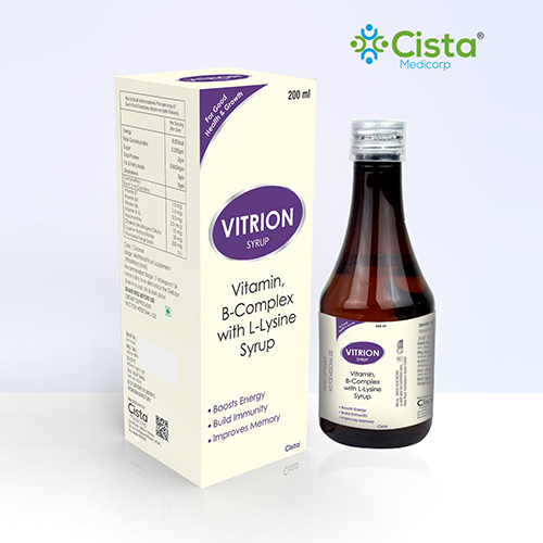 Vitrion Syrup with Vitamin B Complex with Lysine 