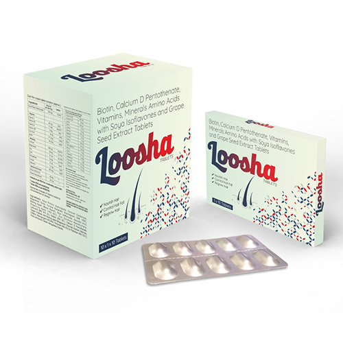 Loosha Soft Gelatin Capsules with Nutraceutical Support for healthy hair  (Same as Lushair) 