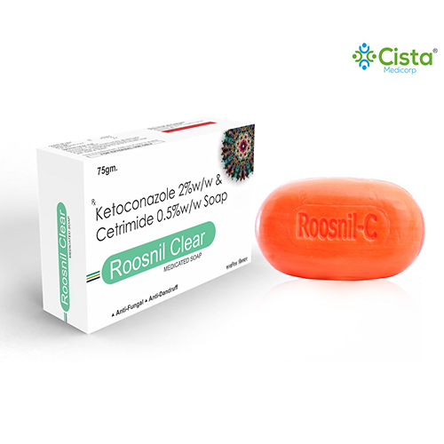 Roosnil Clear Soap with Ketoconazole 2% + Cetrimide 0.5% 