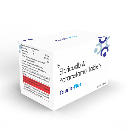 Taurib Plus  Tablet with Etoricoxib 60mg + Paracetamol 325mg 