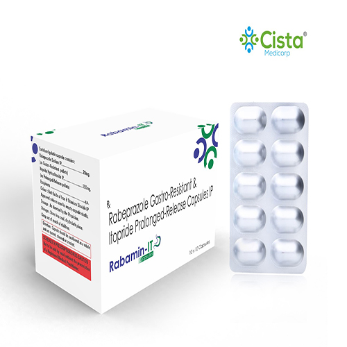 Rabamin-IT Capsule with Rabeprazole 20 mg + Itopride 150 mg  Sustained Release Capsule 