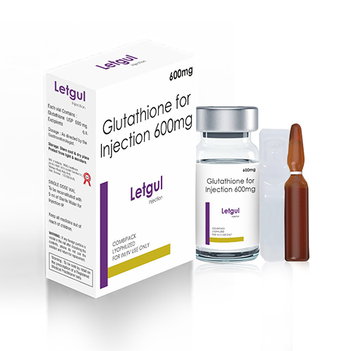 Letgul Dry Injection with Glutathione 600 mg + Vit. C 500 mg 
