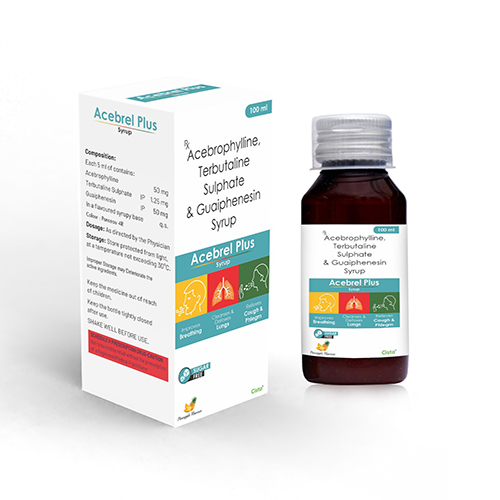 Acebrel Plus Syrup with Terbutaline Sulphate 1.25 mg  + Guaiphenesin 50 mg + Acebrophylline  50 mg 