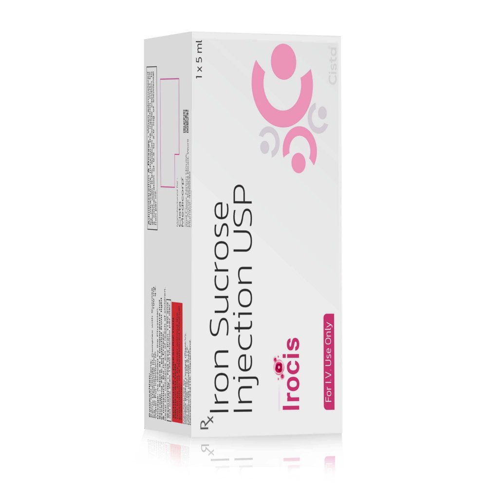 Iron Sucrose Injection USP – IROCIS, Compositions of Iron Sucrose Injection USP – IROCIS are Iron Sucrose 5ML, Iron Sucrose Injection USP – IROCIS offered by CistaMedicorp