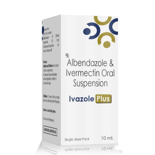 Ivermectin & Albendazole Suspension – Ivazole-Plus, Compositions of Ivermectin & Albendazole Suspension – Ivazole-Plus are Ivermectin 3 mg + Albendazole 200 MG, Ivermectin & Albendazole Suspension – Ivazole-Plus offered by Cista Medicorp