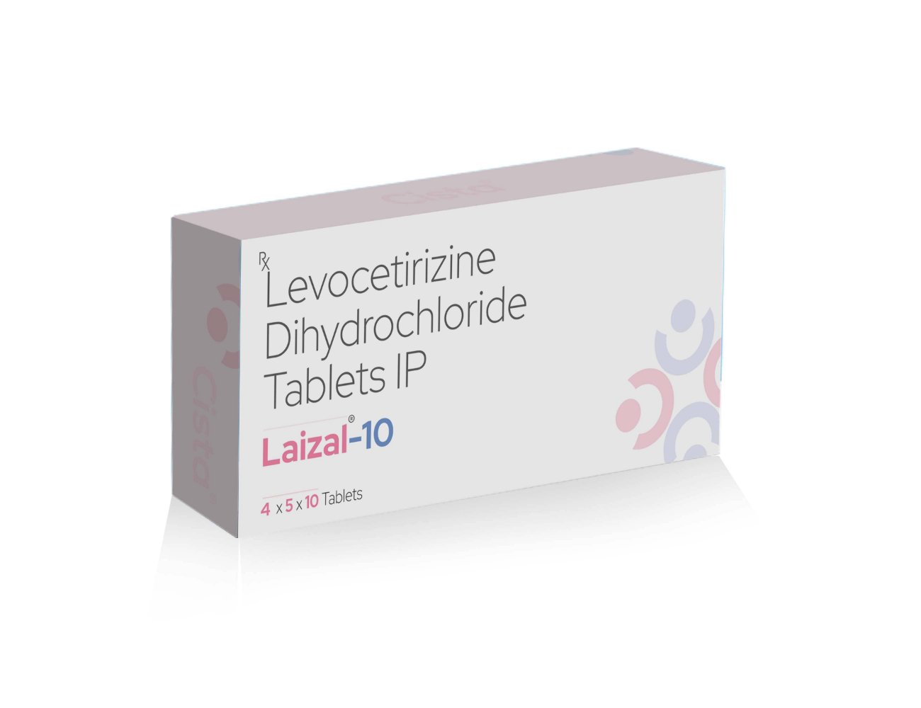 Levocetirizine Dihydrochloride Tablets IP 10 Mg – Laizal 10, Compositions of Levocetirizine Dihydrochloride Tablets IP 10 Mg – Laizal 10 are Levocetirizine 10mg, Levocetirizine Dihydrochloride Tablets IP 10 Mg – Laizal 10 offered by CistaMedicorp