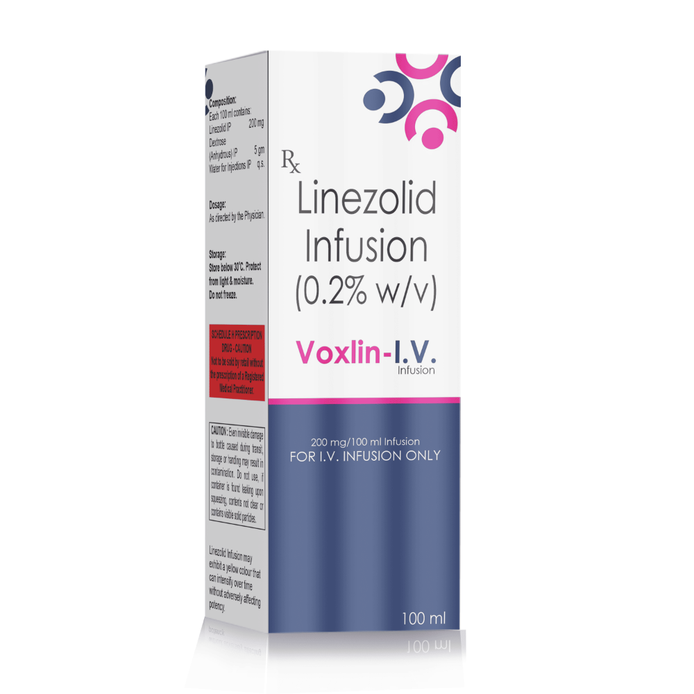 Linezolid Infusion 200 Mg – Voxlin I.V, Compositions of Linezolid Infusion 200 Mg – Voxlin I.V are Linezolid infusion 200 mg, Linezolid Infusion 200 Mg – Voxlin I.V offered by CistaMedicorp