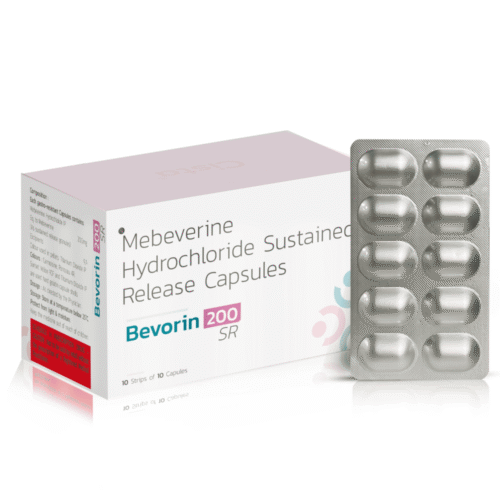 Mebeverine Hydrochloride Sustained Release Capsules - BEVORIN 200 SR