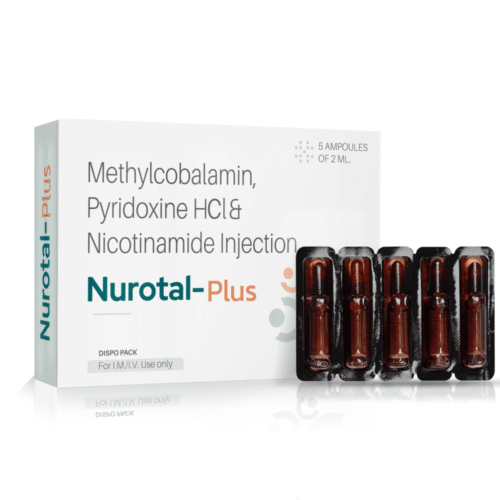 Methylcobalamin, Pyridoxine Hydrochloride & Niacinamide Injection - Nurotal Plus