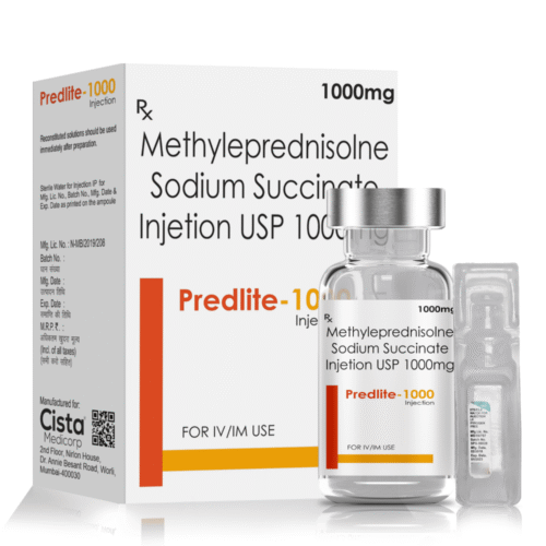 Methylprednisolone Sodium Succinate Injection 1000 Mg - Predlite 1000