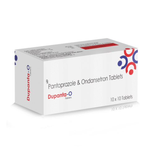Pantoprazole & Ondansetron Tablets – Dupanta O, Compositions of Pantoprazole & Ondansetron Tablets – Dupanta O are Pantaprazole 40mg and ondasteron 4mg, Pantoprazole & Ondansetron Tablets – Dupanta O offered by Cista Medicorp