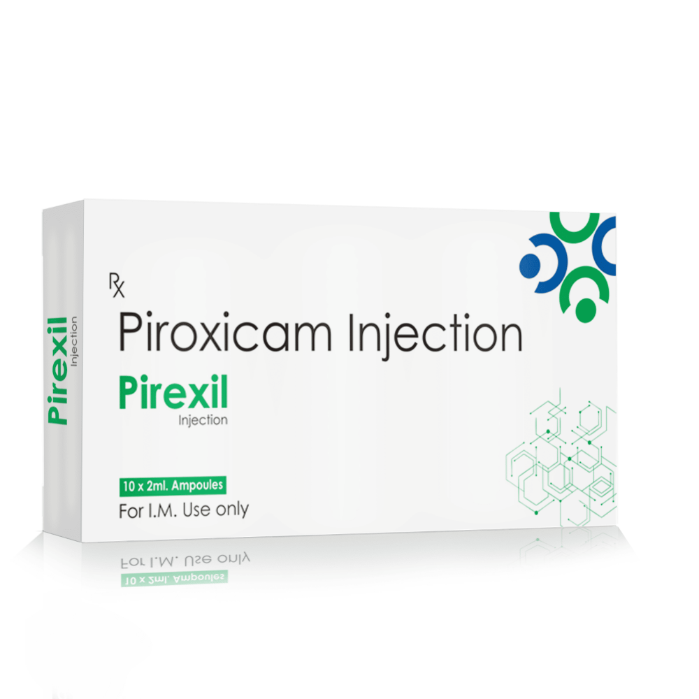Piroxicam Injection 20 Mg – PIREXIL Injection, Compositions of Piroxicam Injection 20 Mg – PIREXIL Injection are Piroxicam 20mg /ml, Piroxicam Injection 20 Mg – PIREXIL Injection offered by CistaMedicorp