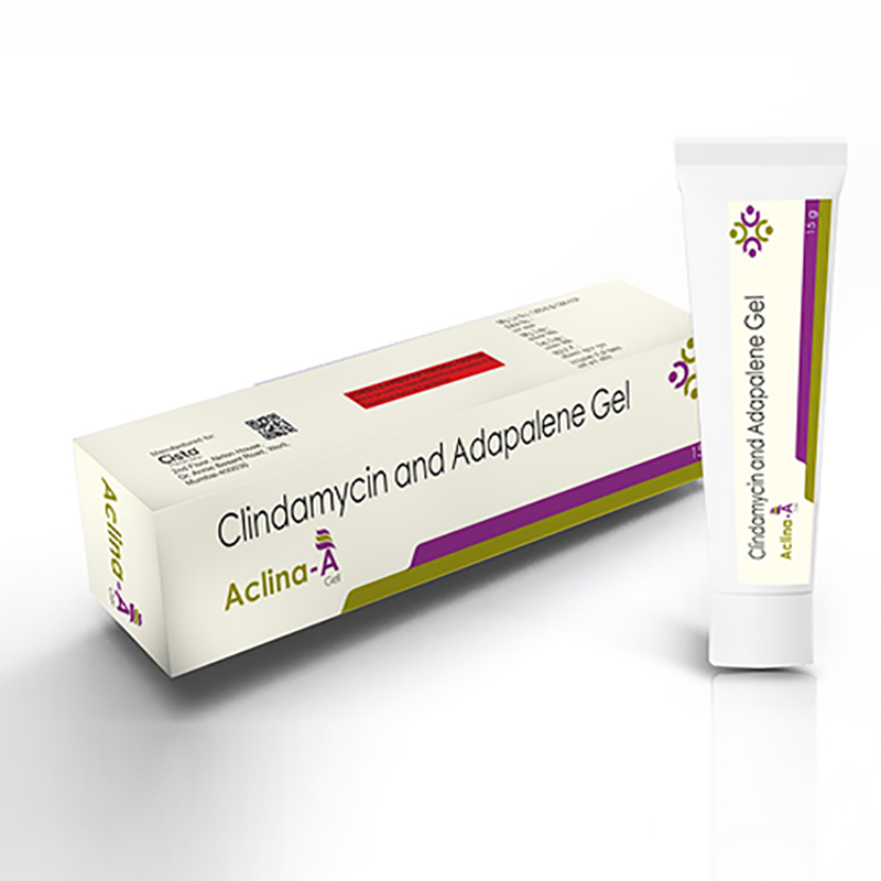 Aclina A oint with Clindamycin 1%+ Adapalene 0.1% gel 
