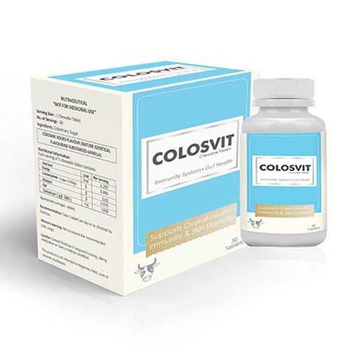 Colosvit, Compositions of Colosvit are Colostrum (IgG 28%) 1000 mg, Colosvit offered by Cista Medicorp