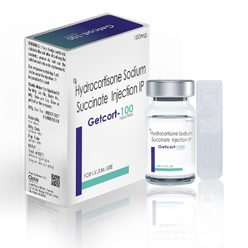 Getcort 100 Dry Injection with Hydrocortisone 100 mg 