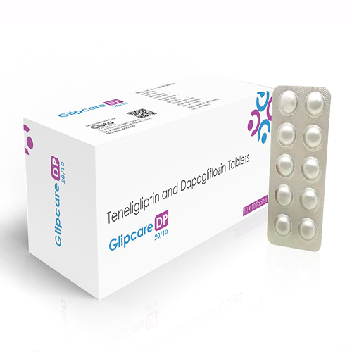 Glipcare DP 20/10 Tablet with Teneligliptin 20mg + Dapagliflozin 10  MG 