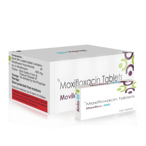 Moxifloxacin Tablets 400 Mg – Movilox 400, Compositions of Moxifloxacin Tablets 400 Mg – Movilox 400 are Moxifloxacin Tablets , Moxifloxacin Tablets 400 Mg – Movilox 400 offered by Cista Medicorp