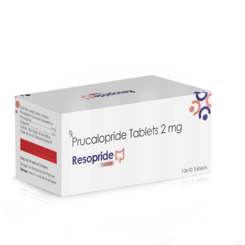 Prucalopride Tablets 2 Mg – Resopride, Compositions of Prucalopride Tablets 2 Mg – Resopride are Prucalopride Tablets 2 mg , Prucalopride Tablets 2 Mg – Resopride offered by Cista Medicorp